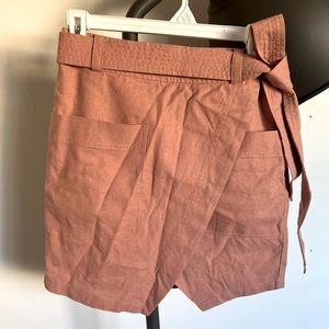 Madewell pink wrap skirt